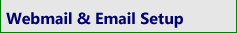 Webmail & Email Setup Button